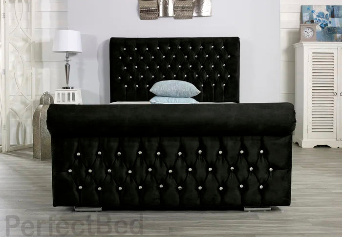 Sleigh Frame Bed Set