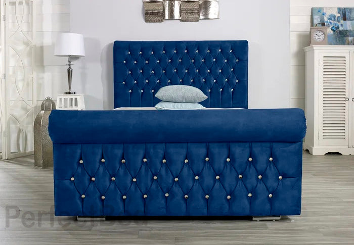 Sleigh Frame Bed Set
