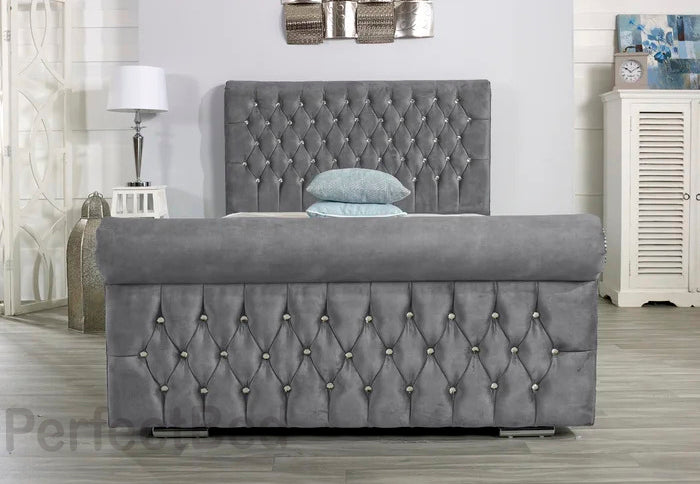 Sleigh Frame Bed Set