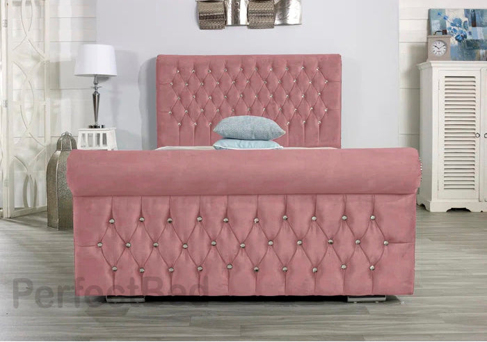 Sleigh Frame Bed Set
